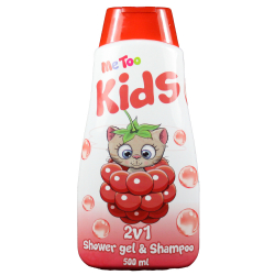 Me Too Sprchový gel + šampon 2v1 Malina 500ml