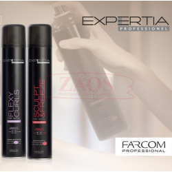 2ks Expertia laku na vlasy 500ml + zdarma seri šampon color 300ml