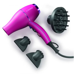 Kiepe Bloom Hairdryer Magenta, fén  & kartáč Olivia Garden iDetangle