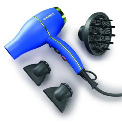 Kiepe Bloom Hairdryer Marine Blue, fén  & kartáč Olivia Garden iDetangle