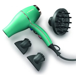 Kiepe Bloom Hairdryer Turquoise, fén  & kartáč Olivia Garden iDetangle