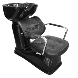 Kadeřnický mycí box STEPP NEO černá