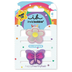Invisibobble CLIPSTAR GLOW KIDS Happy Flower 2 ks