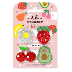 Invisibobble CLIPSTAR KIDS Frutti Fun 4 ks