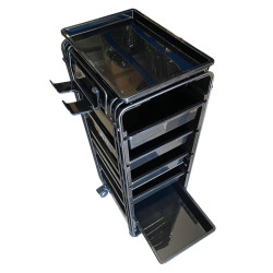 Kadeřnický pojízdný vozík JRL Barber trolley Black