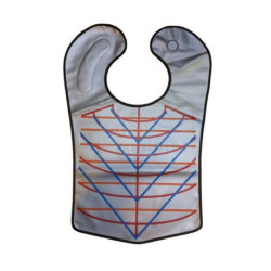 Střihací límec dlouhý stříbrný