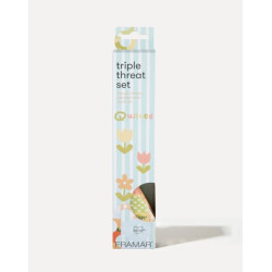 Framar Triple Threat Set Quilted - sada štětců 3 ks