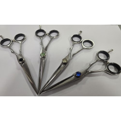 Kadeřnické nůžky na klouzavé střihy "regular slide" Kiepe Master Series Swarowski design 258/5,5 "