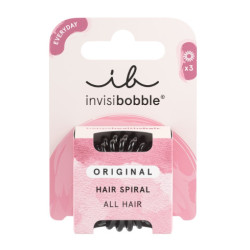Invisibobble ORIGINAL True Black gumičky do vlasů 3 ks