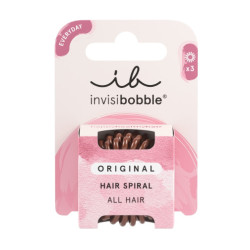 Invisibobble ORIGINAL Pretzel Brown gumičky do vlasů 3 ks