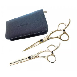 Olivia Garden SilkCut Black & Gold Limited Edition (pouzdro + nůžky + efilační nůžky)