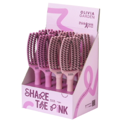 Olivia Garden Fingerbrush ThinkPink 2025 Limitovaná edice - Display 2 x 4 kusy
