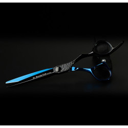 Kadeřnické nůžky MR. MUSTACHE Craft Black-Blue - 5,5" / 6,0"