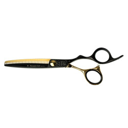 Efilační nůžky MR. MUSTACHE Craft Black-Gold 6,0"