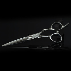 Kadeřnické nůžky pro leváky MR. MUSTACHE Craft Silver left - 5,5" / 6,0"