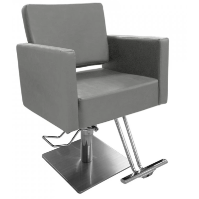 Kadeřnické křeslo Karo šedé