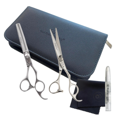 Olivia Garden SILKCUT SHEAR SET (pouzdro + nůžky + efilační nůžky)