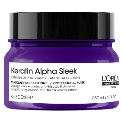 Loréal Professionnel Keratin Alpha Sleek - Maska pro uhlazení krepatých vlasů 250 ml