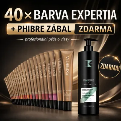 40ks Expertia barvy 100ml + Zdarma K-time Phibre Treatment 1000ml