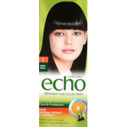 Echo barva na vlasy SET-1-ebenově-černý