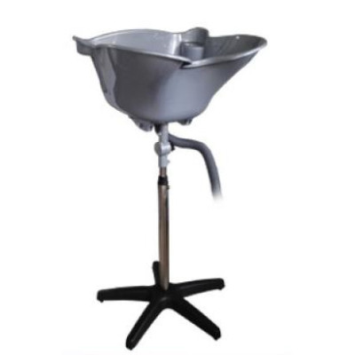 Plastová mísa s kloubem a stojanem stříbrná