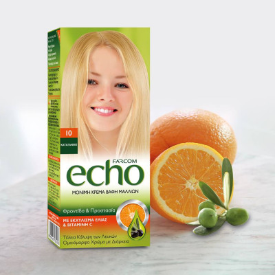 Echo barva 60ml+peroxid 60ml+šampn,rukavice