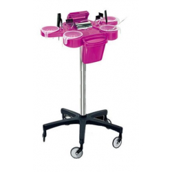 Kadeřnický stolek/vozík Ceriotti Service plus růžový