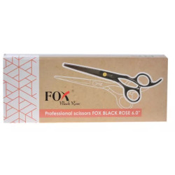 Kadeřnické nůžky Fox Black Rose 6" - černé